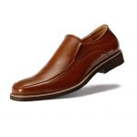 Men's Leather Dress Shoes Square Toe Lace up Oxfords