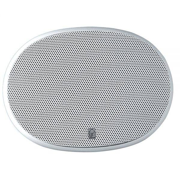 Poly-Planar 6" x 9" 3-Way Platinum Oval Marine Speaker - (Pair) White