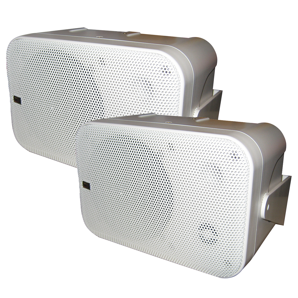 Poly-Planar Box Speakers - (Pair) White Poly-Planar Box Speakers - (Pair) White