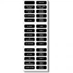 Blue Sea 8067 AC Panel Extended 120 Label Set
