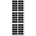 Blue Sea 8030 DC Panel Basic 30 Label Set