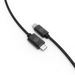 iEssentials IEN-BC6C2L-BK Braided USB-C to Lightning Cable, 6 Feet (Black)