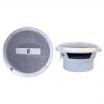 Poly-Planar 3" Round Flush-Mount Compnent Speakers - (Pair) White