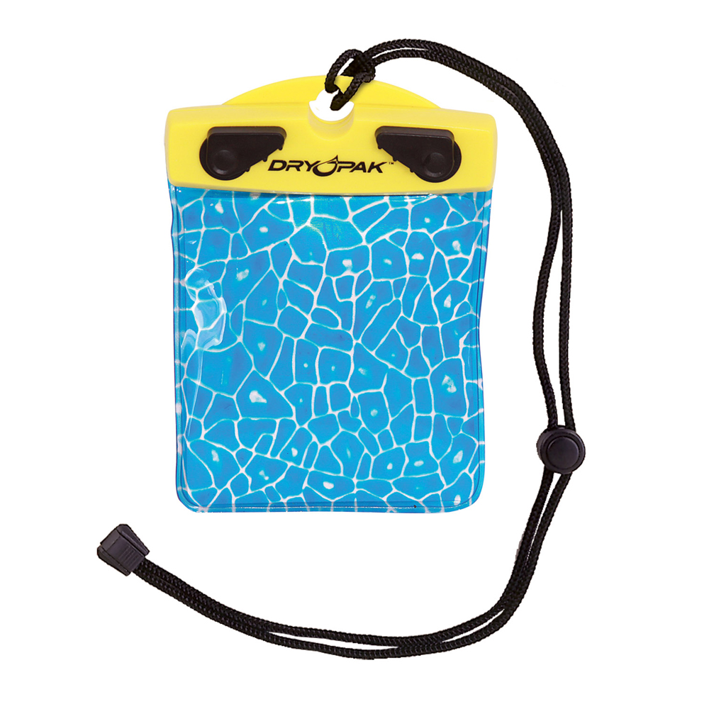 Dry Pak "Alligator" Wallet - Blue/Yellow - 4" x 4" Dry Pak "Alligator" Wallet - Blue/Yellow - 4" x 4"