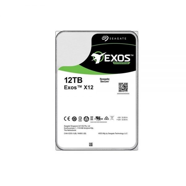 12TB Seagate Exos SAS 12GB/s 7200RPM 256MB 3.5 Internal Hard Drive ST12000NM0037