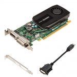 1GB HP Quadro K600 DDR3 DisplayPort DVI PCI Express Graphic Card C2J92AT - Image 2