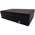 APG AB378-2-BL1811 Cash Drawer - Key Entry - 1 x Cat 3 Port - Black