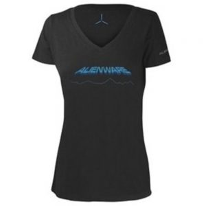 Alienware AWSWDS Space-Age Gaming Gear T-Shirt - Small - Ladies - Gray