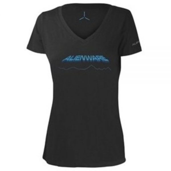 Alienware AWSWDS Space-Age Gaming Gear T-Shirt - Small - Ladies - Gray
