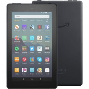 Amazon Fire 7 Tablet - 7 - 1 GB RAM - 16 GB Storage - Black - MediaTek 8163 SoC Quad-core (4 Core) 1.30 GHz - microSD Supported - 2 Megapixel Front Camera - 2 Megapixel Rear Camera