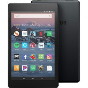 Amazon Fire HD 8 Tablet - 8 - 1.50 GB RAM - 16 GB Storage - Black - Quad-core (4 Core) 1.30 GHz - microSD Supported - 2 Megapixel Front Camera - 2 Megapixel Rear Camera