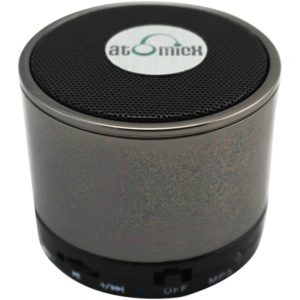 AtomicX SP-S10CM Speaker System - Wireless Speaker(s) - Chrome - 30 ft - Bluetooth