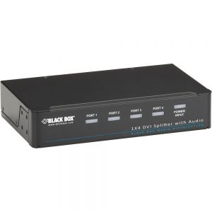 Black Box 1x4 DVI-D Splitter With Audio and HDCP AVSP-DVI1X4