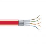 Black Box CAT6 250MHz Shielded Solid PVC Spool Bulk Cable Red 1000ft EVNSL0272RD-1000