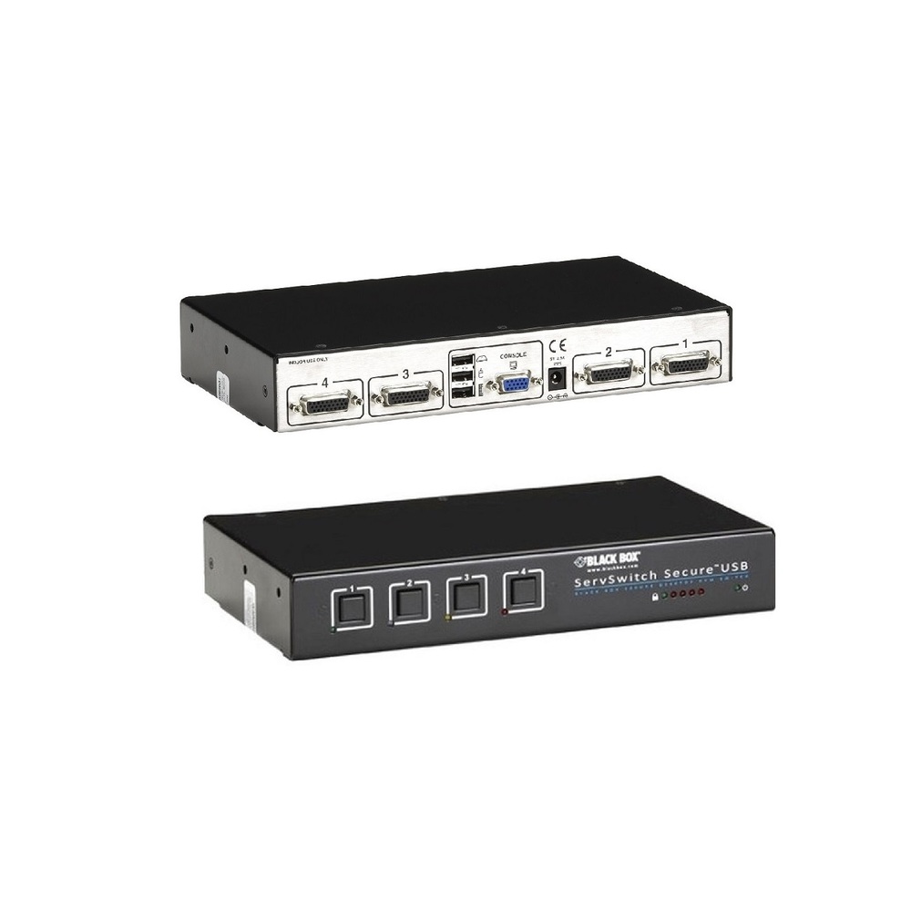 Black Box Servswitch Secure 4-Ports KVM Switch SW4006A-USB-EAL Black Box Servswitch Secure 4-Ports KVM Switch SW4006A-USB-EAL