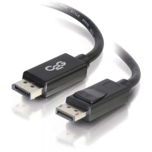 C2G 10ft DisplayPort Cable with Latches - 4K - 8K - UHD - Black - DisplayPort for Notebook