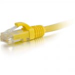 C2G-1ft Cat6 Snagless Unshielded (UTP) Network Patch Cable - Yellow - Category 6 for Network Device - RJ-45 Male - RJ-45 Male - 1ft - Yellow