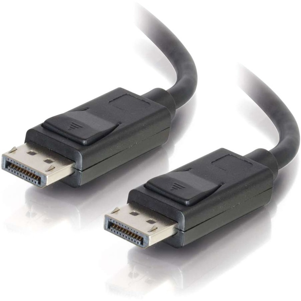 C2G 1ft DisplayPort Cable with Latches - 4K - 8K - UHD - Black - 1 ft DisplayPort A/V Cable for Audio/Video Device C2G 1ft DisplayPort Cable with Latches - 4K - 8K - UHD - Black - 1 ft DisplayPort A/V Cable for Audio/Video Device