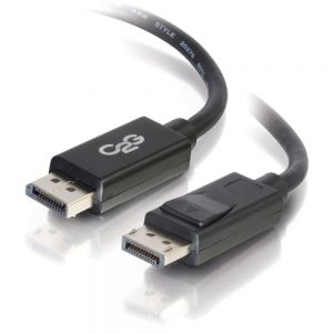 C2G 25ft DisplayPort Cable with Latches - 4K - 8K - UHD - Black - DisplayPort for Notebook