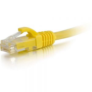 C2G-2ft Cat6 Snagless Unshielded (UTP) Network Patch Cable - Yellow - Category 6 for Network Device - RJ-45 Male - RJ-45 Male - 2ft - Yellow