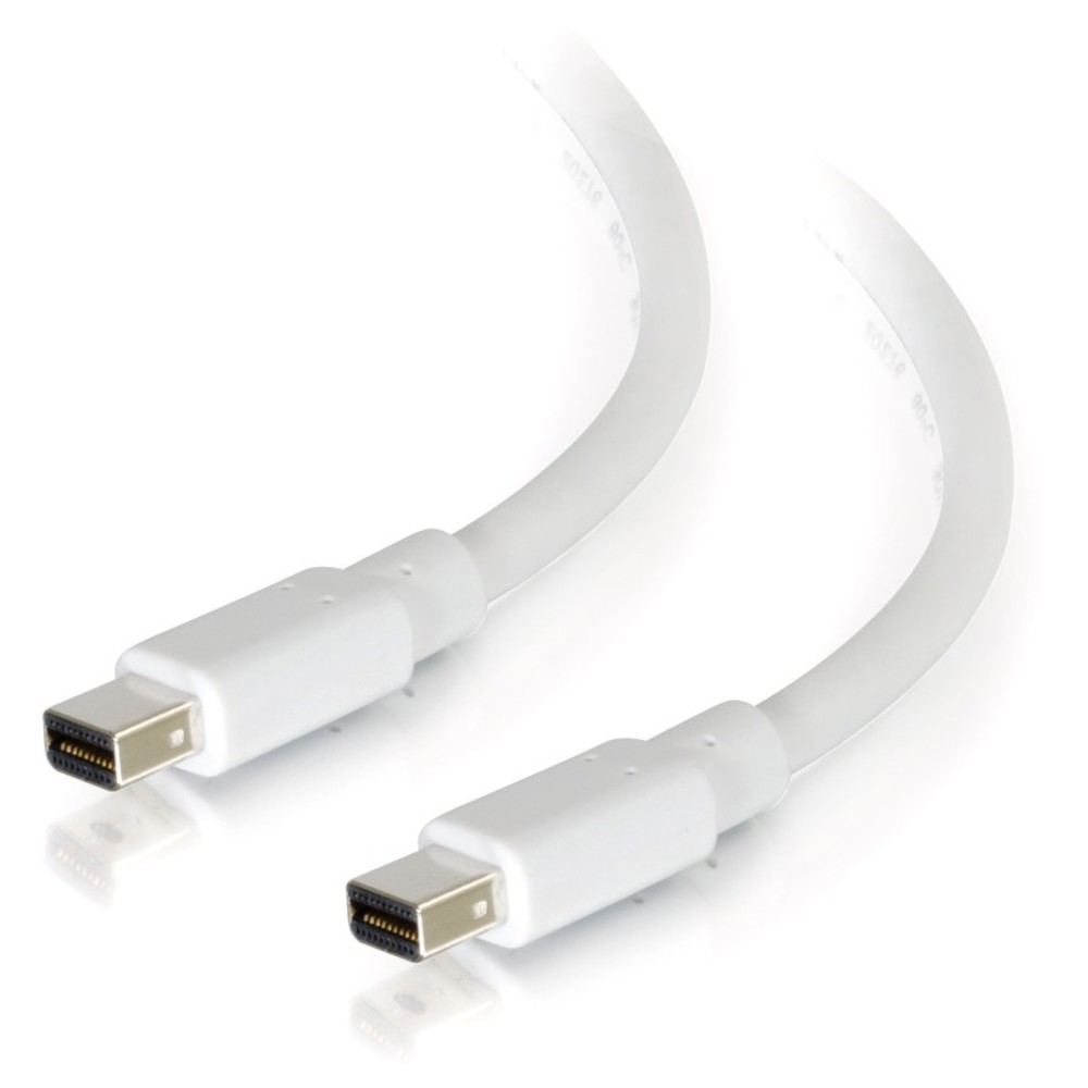 C2G 3ft Mini DisplayPort Cable M/M - White - 3 ft Mini DisplayPort A/V Cable for Notebook C2G 3ft Mini DisplayPort Cable M/M - White - 3 ft Mini DisplayPort A/V Cable for Notebook