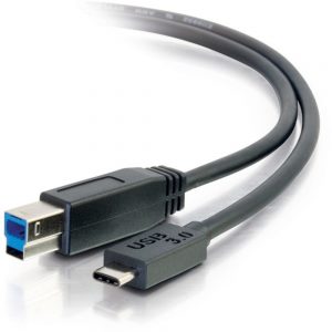 C2G 3ft USB 3.1 Gen 1 USB Type C to USB B Cable M/M - USB C Cable Black - USB for Printer