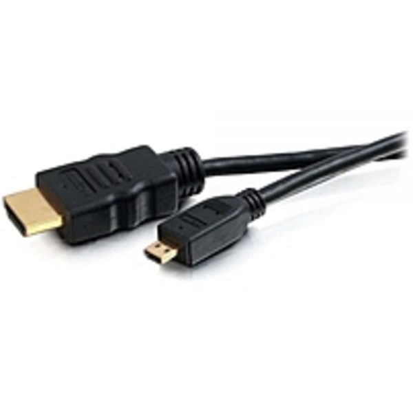 C2G 3m High Speed HDMI to HDMI Micro Cable with Ethernet (9.8ft) - HDMI for Audio/Video Device - 9.84 ft - 1 x HDMI (Micro Type D) Male Digital Audio/Video - 1 x HDMI Male Digital Audio/Video - Black