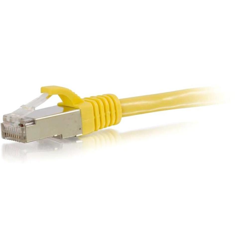 C2G-6ft Cat6 Snagless Shielded (STP) Network Patch Cable - Yellow - Category 6 for Network Device - RJ-45 Male - RJ-45 Male - Shielded - 6ft - Yellow C2G-6ft Cat6 Snagless Shielded (STP) Network Patch Cable - Yellow - Category 6 for Network Device - RJ-45 Male - RJ-45 Male - Shielded - 6ft - Yellow