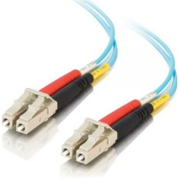 C2G 757120011125 20-Feet Cable - LC-LC - 10 GB - 50/125 Micron - OM3 Duplex - Aqua