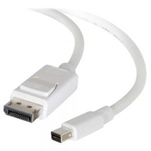 C2G 757120542971 3-Feet Mini DisplayPort Male to DisplayPort Male Adapter Cable - White