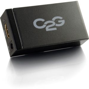 C2G HDMI to DisplayPort Converter - 1 x HDMI (Type A) Female Digital Audio/Video - 1 x DisplayPort Female Digital Audio/Video - Black