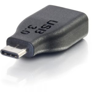 C2G USB 3.1 Gen 1 USB C to USB A Adapter M/F - USB C to Laptop Black - USB for Smartphone