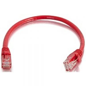 Cables To Go 27181 3 Feet Cat6 Gigabit Snagless Patch Cable - 1 x RJ-45 Male/Male - Red