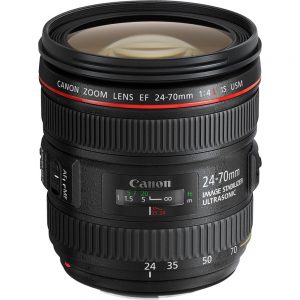 Canon - 24 mm to 70 mm - f/4 - Zoom Lens for Canon EF/EF-S - 77 mm Attachment - 0.70x Magnification - 2.9x Optical Zoom - Optical IS - USM - 3.3Diameter