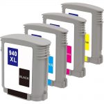 Compatible HP CZ143FN-R 940 Ink Cartridges - Black XL / Cyan / Magenta / Yellow - Ink-jet