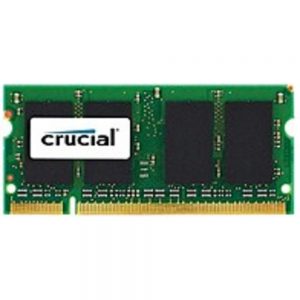 Crucial 1GB DDR2 SDRAM Memory Module - 1GB - 800MHz DDR2-800/PC2-6400 - Non-ECC - DDR2 SDRAM - 200-pin SoDIMM