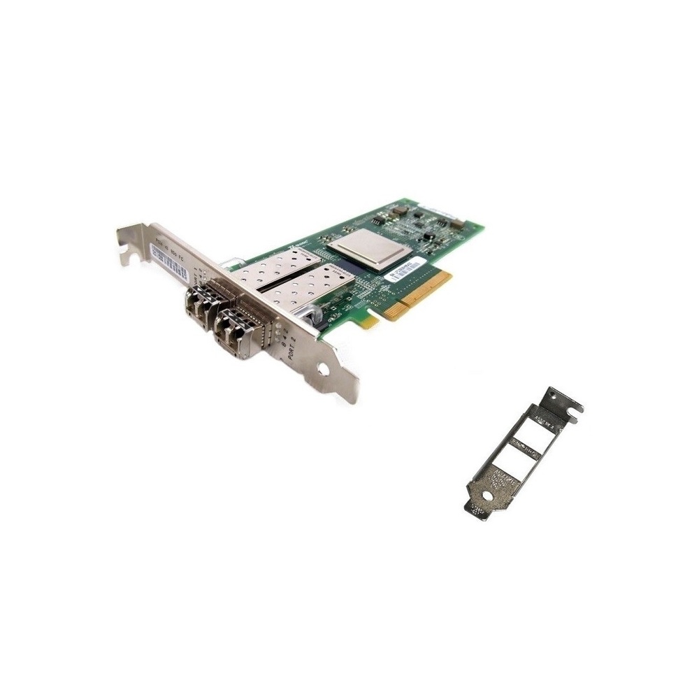 Dell QLogic 342-3548 SANblade 8GB Dual Port Fibre PCI-E QLE2562-DEL w/ Transceivers Dell QLogic 342-3548 SANblade 8GB Dual Port Fibre PCI-E QLE2562-DEL w/ Transceivers