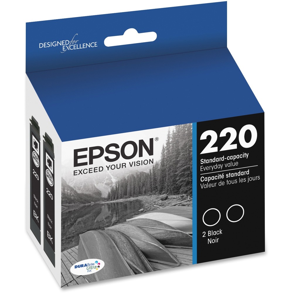 Epson DURABrite Ultra Ink T220 Original Ink Cartridge - Inkjet - Standard Yield - Black - 1 Each Epson DURABrite Ultra Ink T220 Original Ink Cartridge - Inkjet - Standard Yield - Black - 1 Each
