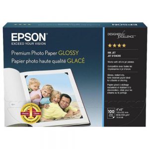Epson S041727 100-Sheets 4x6-inch Premium Glossy Photo Paper