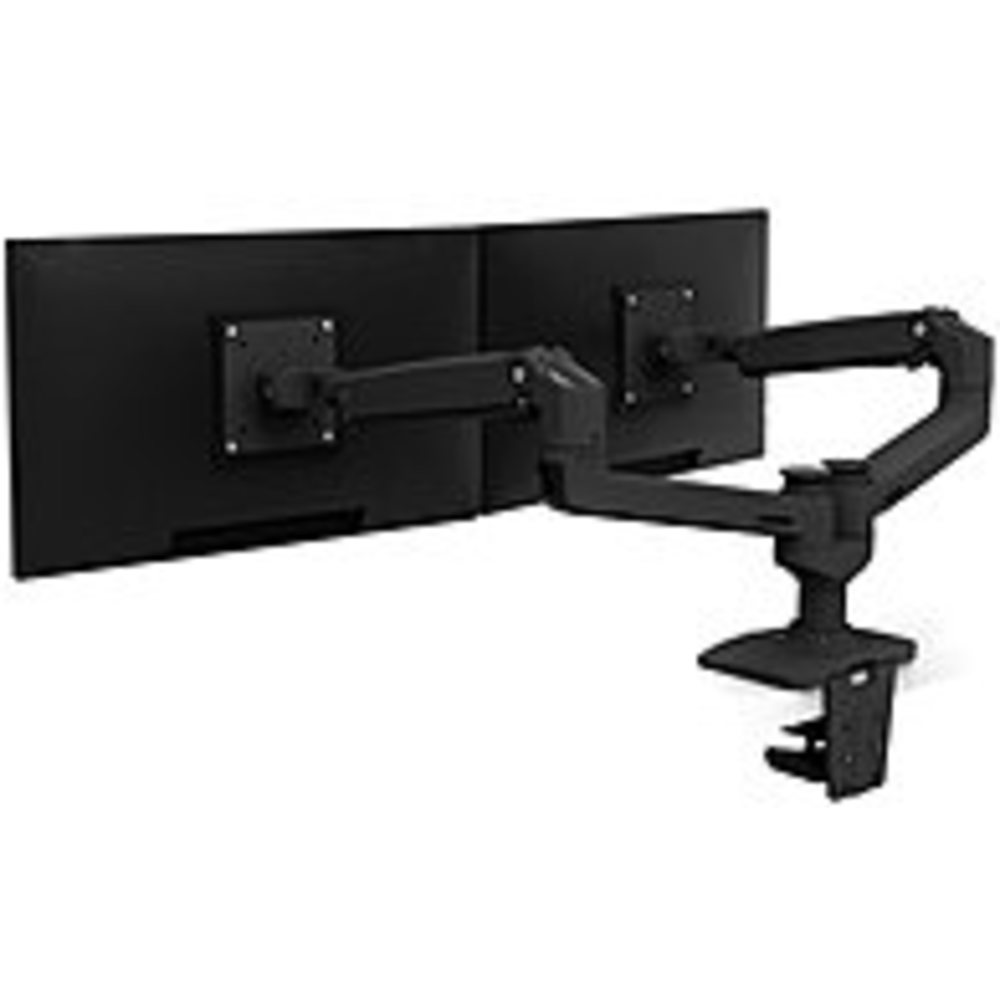 Ergotron Mounting Arm for Monitor - Matte Black - 2 Monitor(s) Supported27 Screen Support - 39.90 lb Load Capacity Ergotron Mounting Arm for Monitor - Matte Black - 2 Monitor(s) Supported27 Screen Support - 39.90 lb Load Capacity