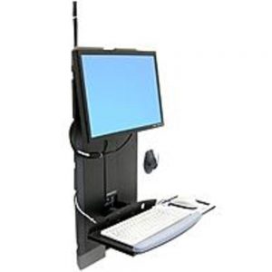 Ergotron StyleView 60-593-195 Monitor and Keyboard Mounting Kit for High Traffic Areas - Black