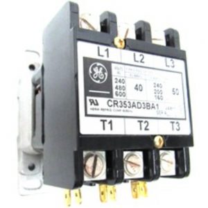 GE CR353AD3BA1 3-Pole 40 A 110/120 V AC Open Coil Contactor