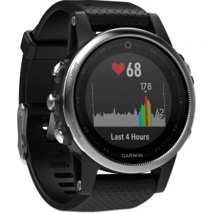 Garmin fenix 5S 010-01685-02 Multisport GPS Smartwatch - Black-Silver