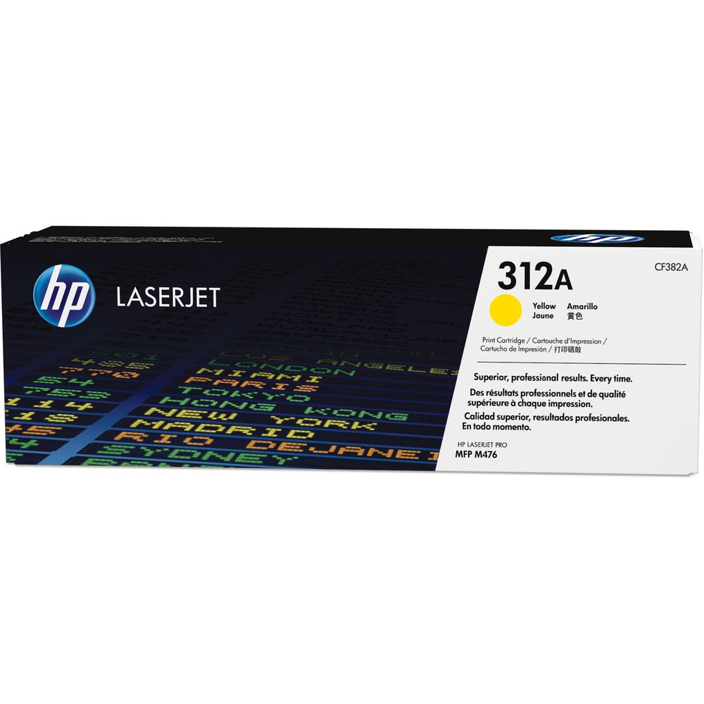 HP 312A (CF382A) Original Toner Cartridge - Single Pack - Laser - 2700 Pages - Yellow - 1 Each HP 312A (CF382A) Original Toner Cartridge - Single Pack - Laser - 2700 Pages - Yellow - 1 Each