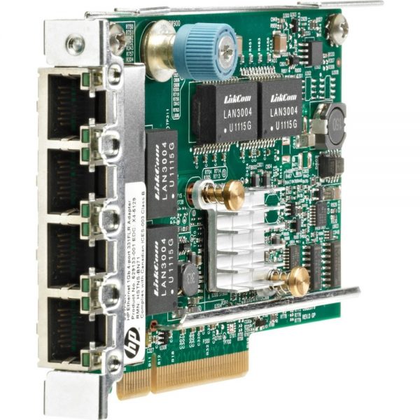 HP 331FLR GigaBit Ethernet Card PCI Express x4 4-Ports 10/100/1000Base-T Internal 629135-B22