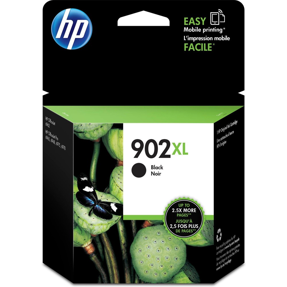 HP 902XL (T6M14AN) Original Ink Cartridge - Inkjet - 825 Pages - Black - 1 Each HP 902XL (T6M14AN) Original Ink Cartridge - Inkjet - 825 Pages - Black - 1 Each