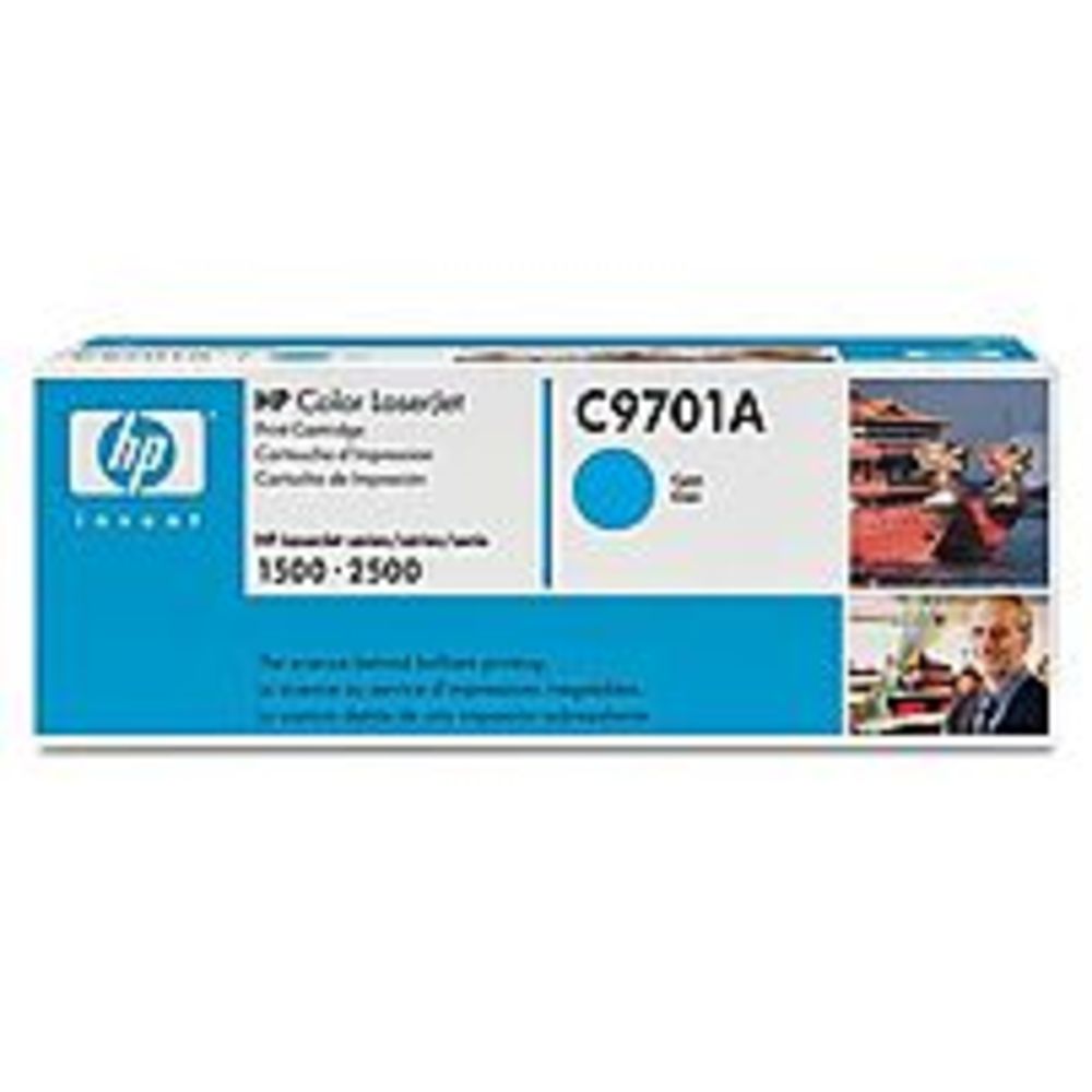 HP C9701A Toner Cartridge for Color Laserjet 1500 and 2500 Series - 4 HP C9701A Toner Cartridge for Color Laserjet 1500 and 2500 Series - 4