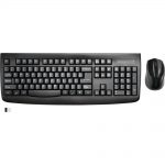 Kensington Keyboard for Life Wireless Desktop Set - USB Wireless RF Black - USB Wireless RF Optical - 1200 dpi - Scroll Wheel - QWERTY - Black - Symmetrical - AA