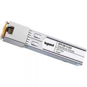 Legrand Cisco SFP-GE-T Compatible 1000Base-T Copper SFP (mini-GBIC) Transceiver - For Data Networking - 1 RJ-45 1000Base-T Network LAN - Twisted PairGigabit Ethernet - 1000Base-T - Hot-swappable