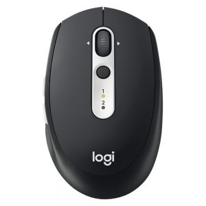 Logitech M585 Multi-Device Multi-Tasking Mouse - Optical - Wireless - Bluetooth/Radio Frequency - Graphite - USB - 1000 dpi - Tilt Wheel - 5 Button(s)